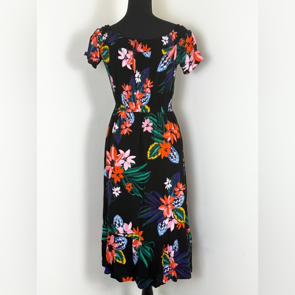 Old Navy Off-Shoulder Floral Summer Midi Dress-Small - Picture 4 of 7
